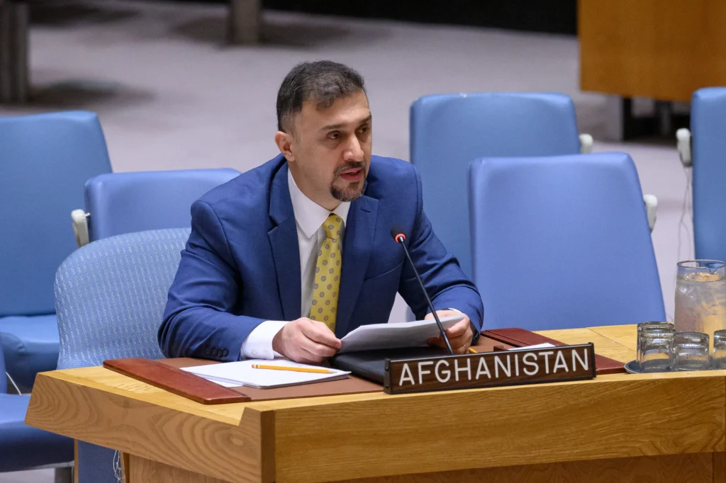Naseer Faiq, Charge d'Affaires, Speaking at the UNSC meeting